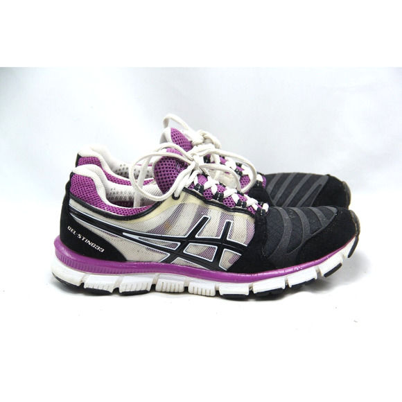 Asics Gel-Sting33 Running Shoes Womens Sz 8 Purple Suede T17JQ Walking Sneakers - Picture 4 of 8